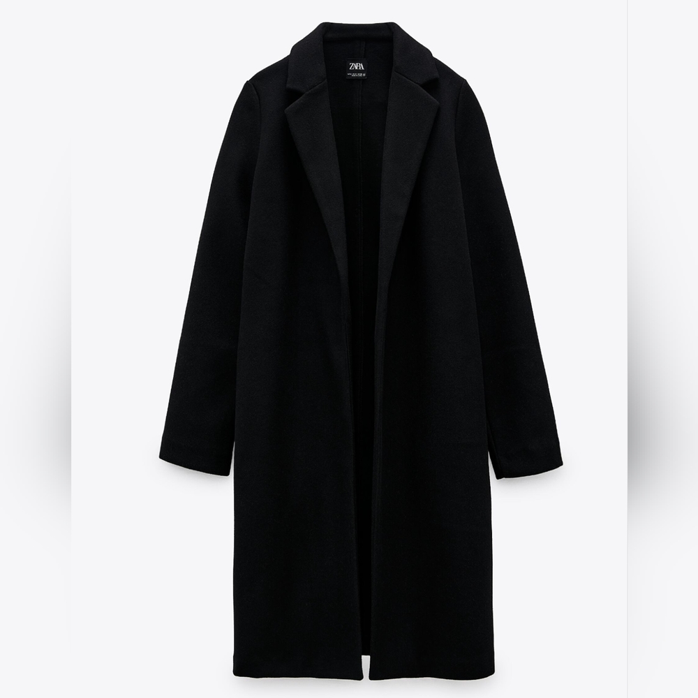 Zara Black Lapel Coat